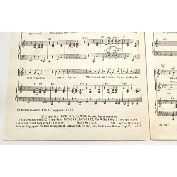 Which Way America? by David Allen Choir Music - Picture 3 of 5